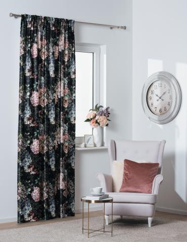 Готово перде Hortense 140x260 см черно - Пердета и аксесоари