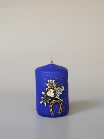 Коледна свещ цилиндър 40x60 см, снимка 3 - Коледни артикули