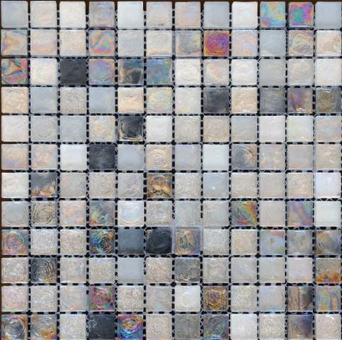 Стъклена мозайка 30х30 Сив нюанс - Стъклени