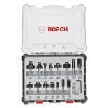 Комплект фрезери 6 мм Bosch 15 бр.