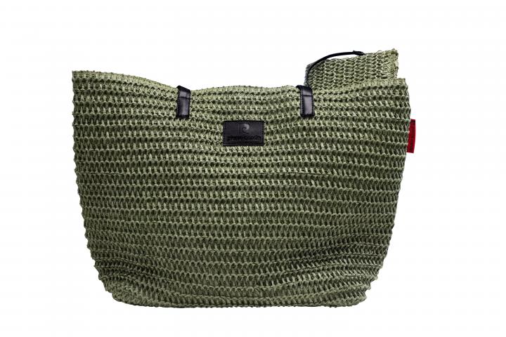 Плажна чанта Pierre Cardin 55x35 маслина - Пазарски чанти