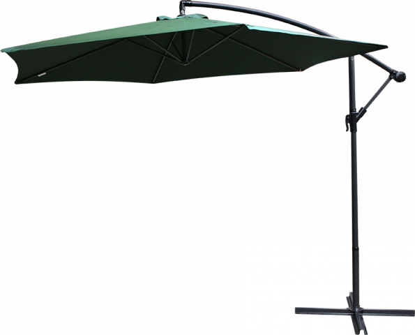 Градински чадър камбана зелен, ф290см - Камбана чадъри