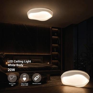 LED плафон Optonica 36 W бял, снимка 5 - Плафони
