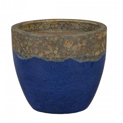 Саксия Wellington Ф30 см тъмно синьо - Керамични саксии