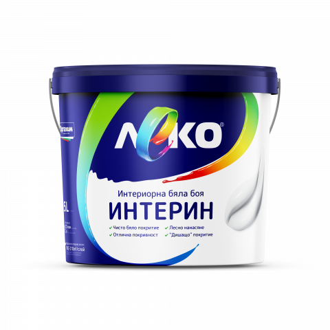 Интерин Леко 3 л бял - Бели бои