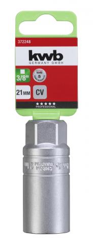 Вложка за свещи KWB 3/8" 21 мм - Ръчни инструменти