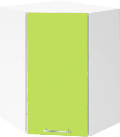 Крафт G17 горен ъглов с една врата 55см, зелен гланц - Модулни кухни с онлайн поръчка