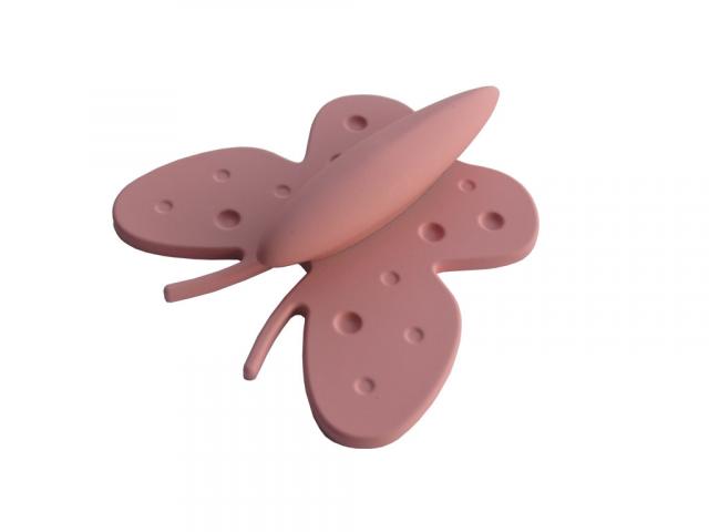 Дръжка мебелна пеперуда розова - Пластмасови дръжки