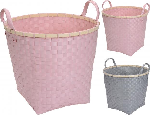 Плетена кошница 2 цвята - Кутии