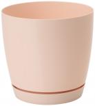 Саксия Toscana ф15см, прасковено, с клик-подложка