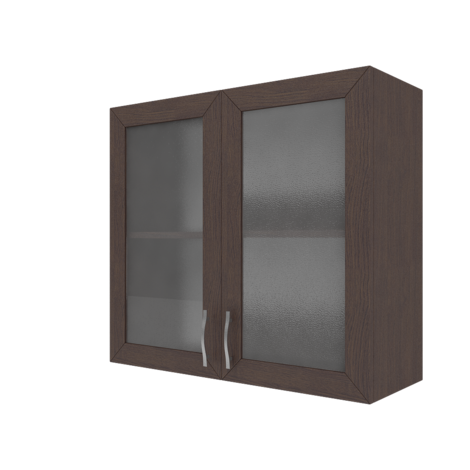 Горен шкаф с две стъклени врати Финес, м. 9 - Модулни кухни с онлайн поръчка