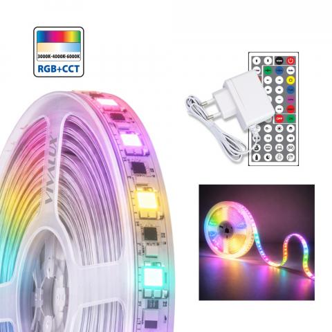Комплект RGBIC+CCTIC лента, захранване и контролер - Led ленти и аксесоари