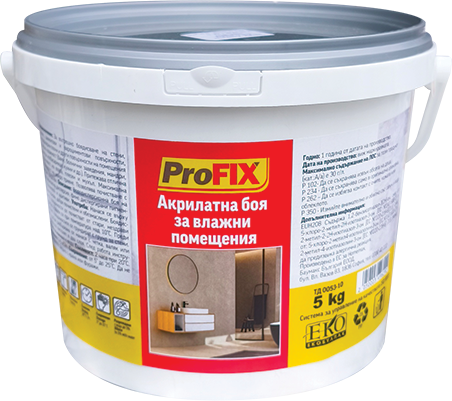 Profix боя за влажни помещения 5кг - Бои за баня и кухня