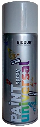 Универсален спрей Biodur 400 мл RAL 7035 светлосив - Спрей бои универсални