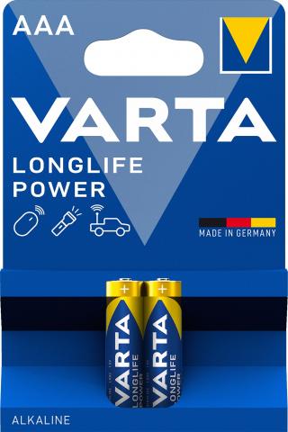 Батерии VARTA POWER ААА АЛКАЛНИ 2БР. - Батерии