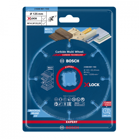 Карбиден Мултидиск Bosch 125х22.23х1.2 мм, снимка 2 - Дискове за други материали