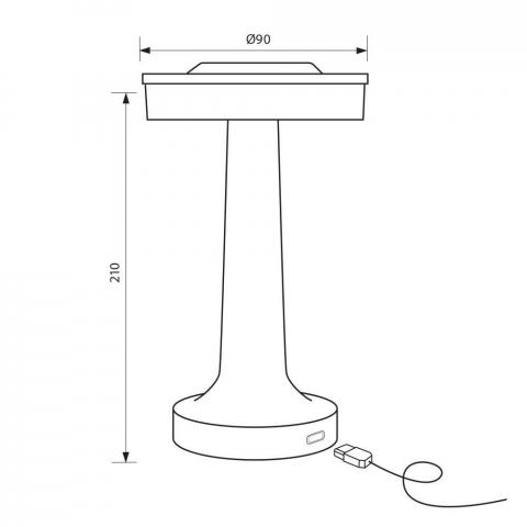 LED настолна лампа JULIE розова 3000K-4000K-6400K, снимка 2 - Настолни лампи