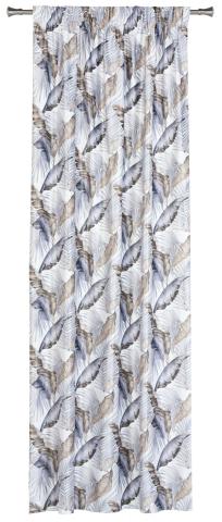 Готово перде с лента Inca 140x260 см сиво/бежово, снимка 3 - Готови пердета