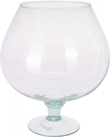 Стъклена ваза от рециклирано стъкло 26 см - Стъклени вази