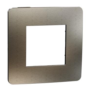 Декор. рамка Unica Studio Metal 1X, бронз/антрацит - Ключове и контакти