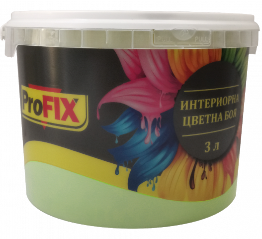 Интериорна боя Profix 3 л Олива - Цветни бои