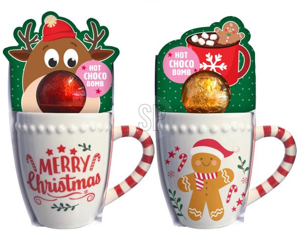 Коледен мъг с бонбони - Коледни артикули