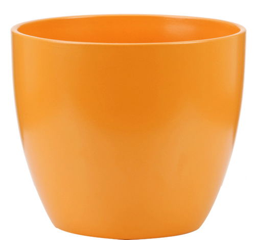 Кашпа оранжева матирана Ф:22см - Керамични кашпи