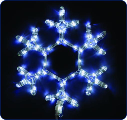 Светеща Снежинка OUT 100 бели LED - Светещи силуети