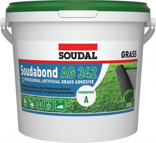 Двукомпонентно лепило за изкуствена трева Soudal 6 кг - Лепила за подови настилки