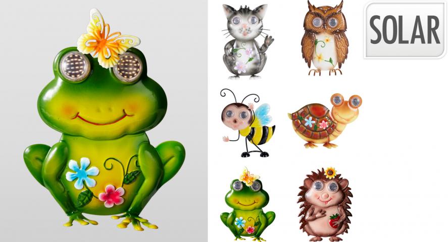 Стоящи соларни животни с подвижни очи - Соларни лампи