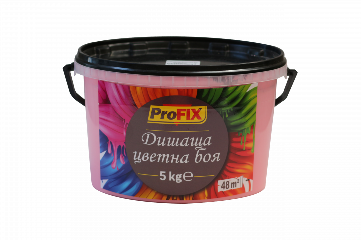Цветна интериорна боя Profix 5кг, РОЗА - Цветни бои
