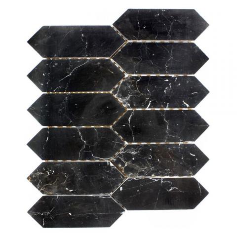Каменна мозайка 30х30 Черна - Стъклено-каменни