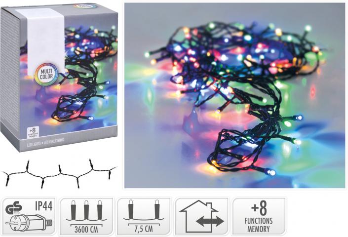 Светлинна верига OUT 480 LED, многоцветна - Светеща верига