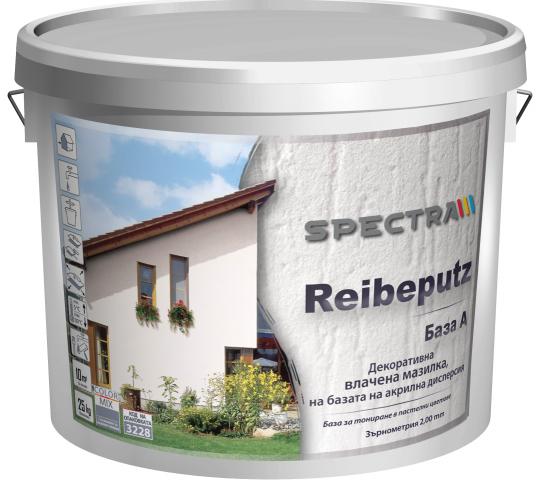Влачена мазилка Spectra Reibeputz 2 мм 25 кг - Полимерни мазилки