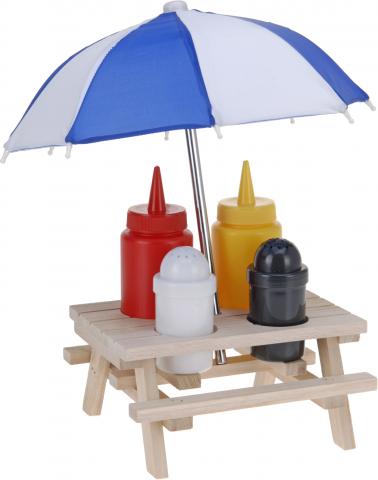 Сет за подправки с чадърче - Прибори за гриловане