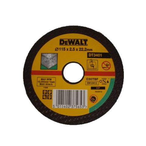 Абразивен диск за рязане неметал DeWalt 115мм - Дискове за рязане неметал