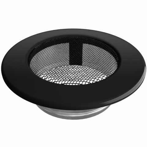 Решетка кръгла Ф100 черна, снимка 2 - Решетки