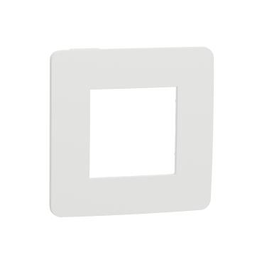 Декор. рамка Unica Studio Color 1X, бяла/бял - Ключове и контакти