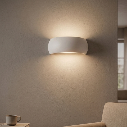 Аплик Brow AP E14 1х28W PVC бял, снимка 2 - Аплици