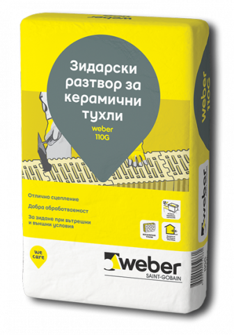 Зидарски разтвор Weber 110G, 40кг - Зидарски смеси