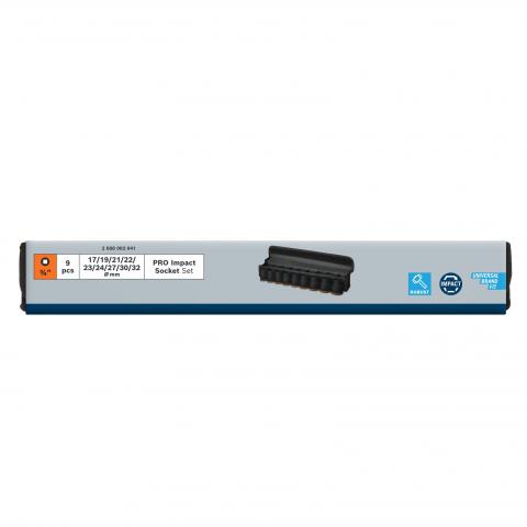 Комплект вложки Bosch Pro стандарт 3/4" 9 бр., снимка 4 - Камъни за гедоре