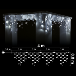 Светеща Завеса  216 бели LED /диодни/ лампички