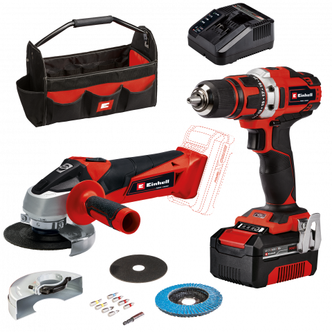 Акумулаторен комплект Einhell TE-TK 18/2 Li Kit - Акумулаторни комплекти