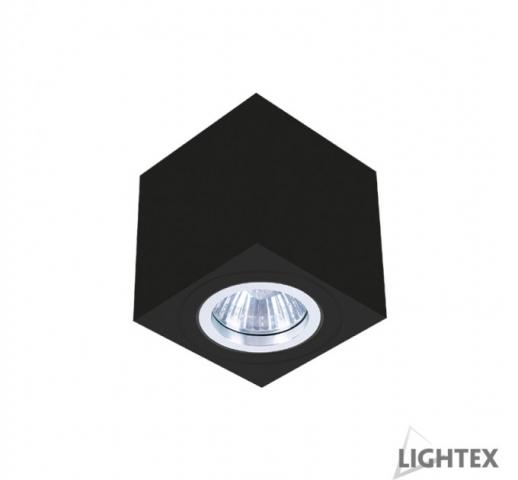 Луна за външен монтаж 1хGU10 max.7W LED квадрат черна - Луни