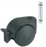 Двойно колело 50мм KS черно