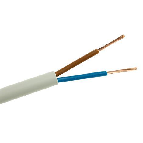 Кабел H03VV-F 2x0.50mm2 бял - Гъвкави кабели с pvc изолация