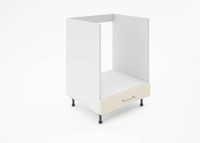 Крафт D8 долен шкаф за фурна 60см, крем гланц - Модулни кухни с онлайн поръчка