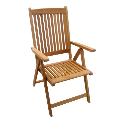Дървен стол сгъваем с 5 позиции - Дървени столове