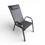 Слинг стол 54х71х93 см тъмно сив