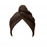 Кърпа тип тюрбан Кристал кафяв